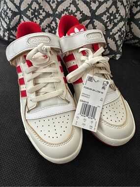 adidas Kids Forum 84 Low W Sneakers - White & Red